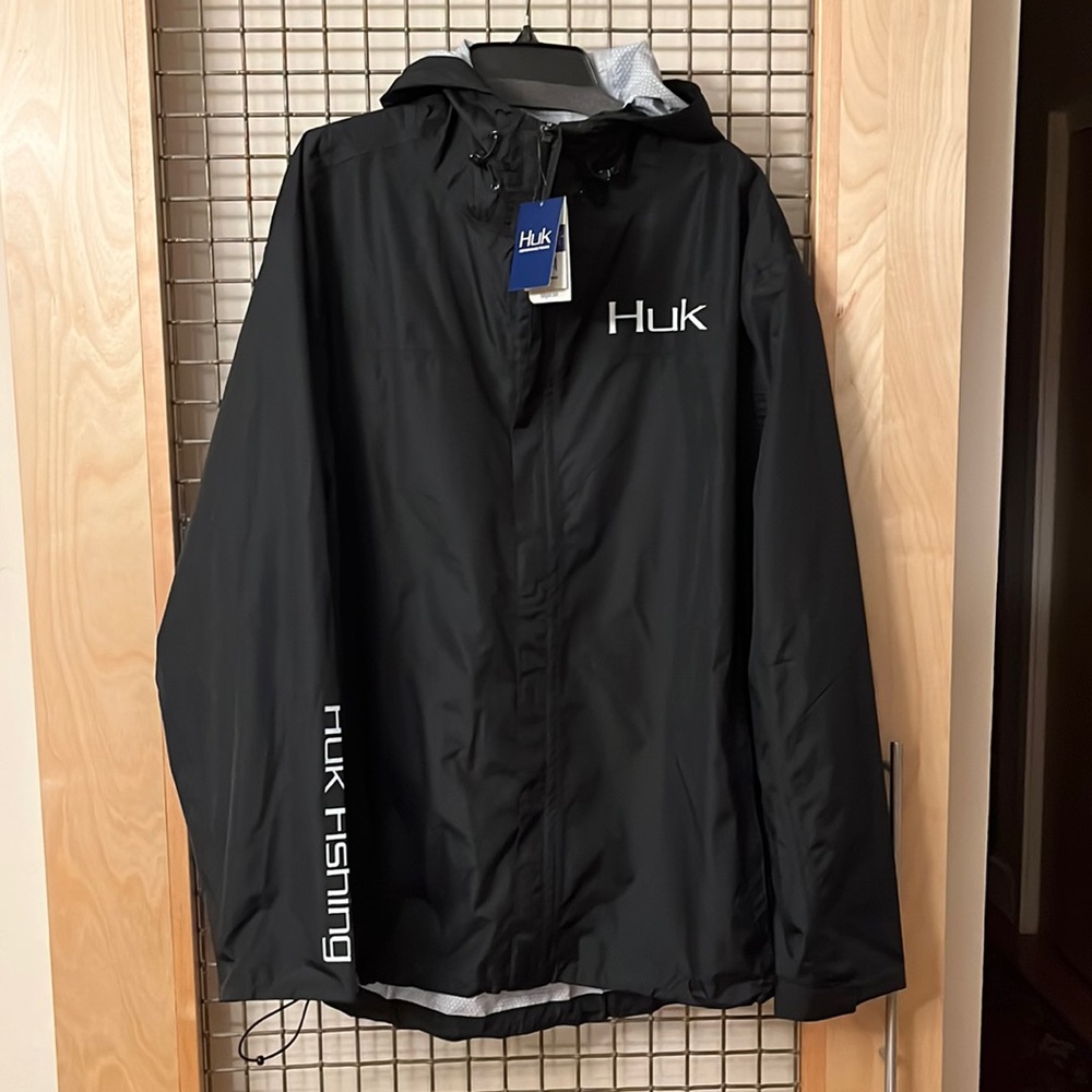 NWT Huk CYA Packable Rain Jacket, Size XXL